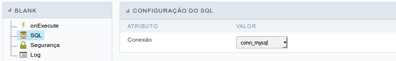 Configuração de SQL.