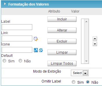 Interface de formatação de valores.