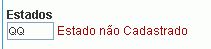 Interface de configuração da validação do Lookup de Edição.