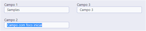 Exemplo da opção de tabular com enter