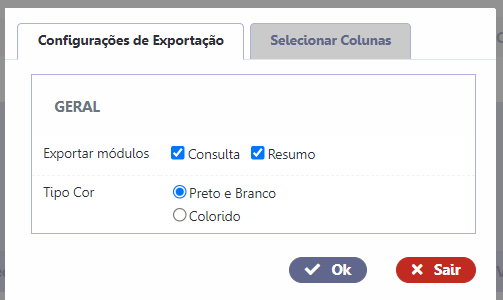 Exemplo na tela de configuração do Word para o usuário final da aplicação