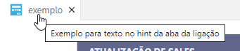 Exemplo do hint no botão novo na grid