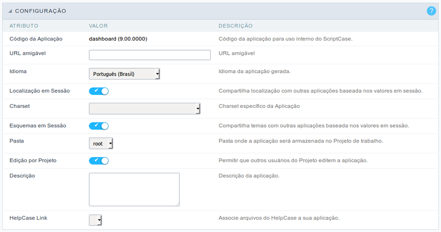 Interface Configuração.