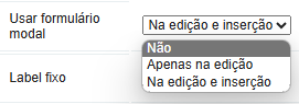 Atributo de configuração da utilização do modal para edição e inclusão de registros
