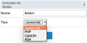 Tipos de botões do formulário