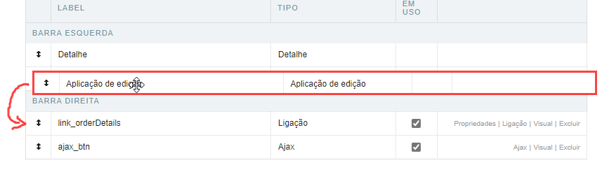 Posicionamentod o botão usando dropdown