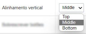 Atributo alinhamento vertica