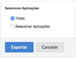 Exportar aplicações