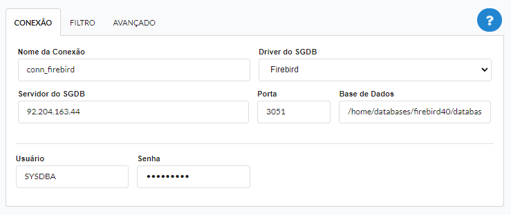 Conexão com o banco de dados