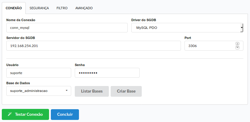 Conectando ao banco de dados