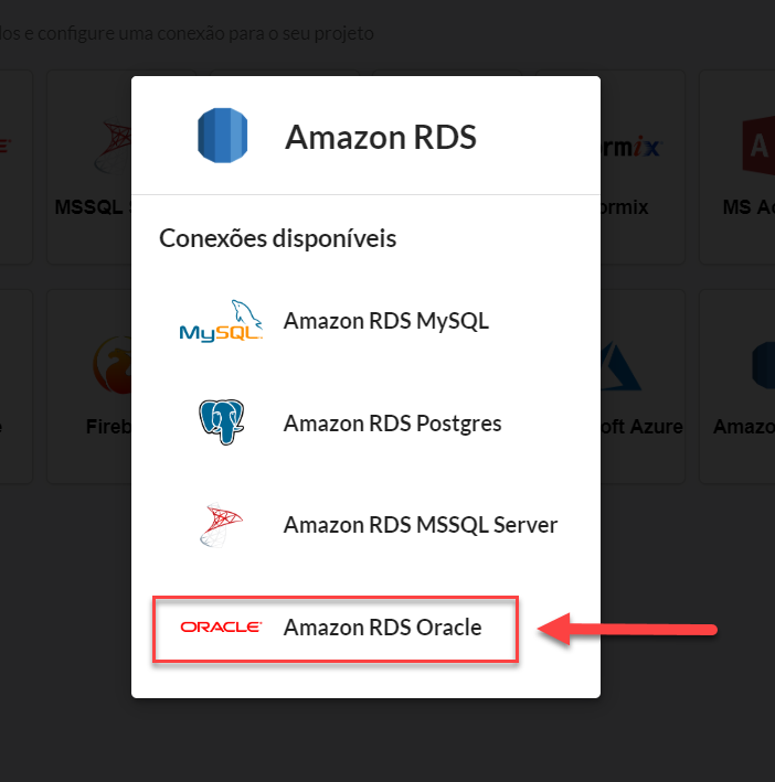 Selecionando o banco de dados