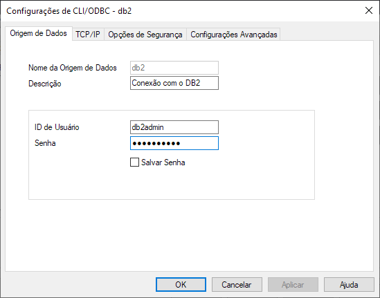 DSN credenciais