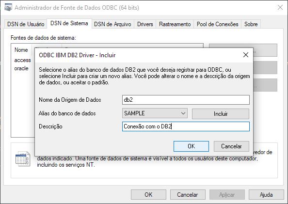 Nomeando DSN