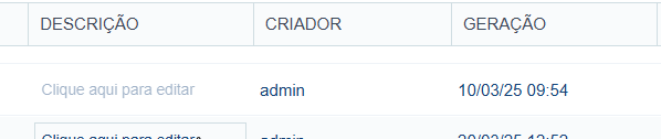 Definindo Descrição da aplicação na lista de aplicações.