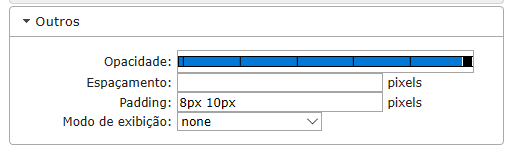 Outras Configurações da Linha impar