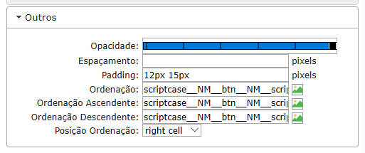 Outras Configurações de label do resumo