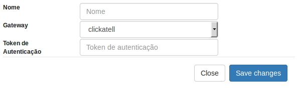 Configuração de envio utilizando API Clickatell