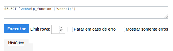 Chamando procedure usando o comando SQL