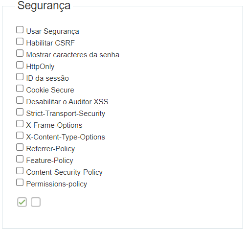 Lista de opções da categoria Layout/Tema da edição expressa