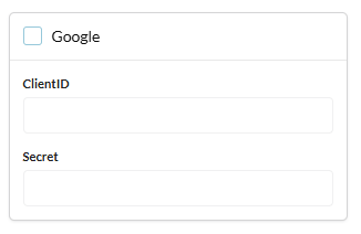 Credenciais do Google