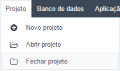 Acesso as opção Abrir Projeto