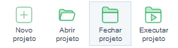 Acesso as opção Abrir Projeto