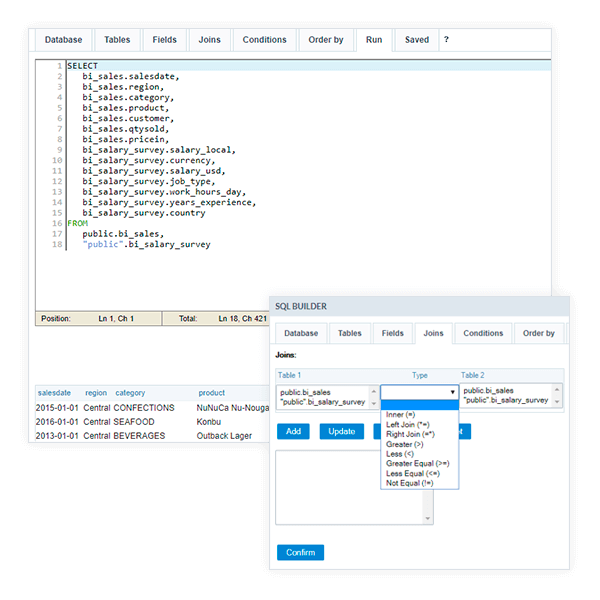 SQL Builder (gerenciador de queries)