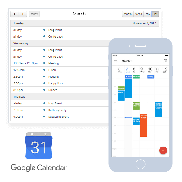 Integração com Google Calendar