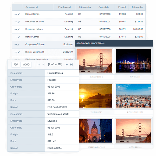 Diferentes Orientações para Layout da Consulta